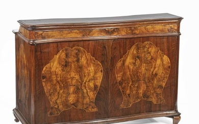 A 18th century Veronese walnut venereed center desk