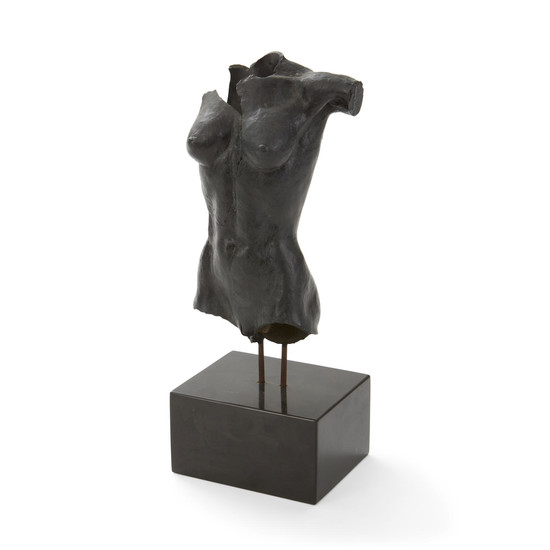 A Bronze Female Bust
