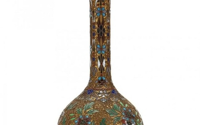 A Chinese ChamplevÃ© Vase