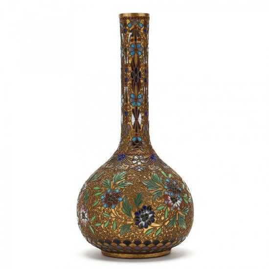 A Chinese ChamplevÃ© Vase