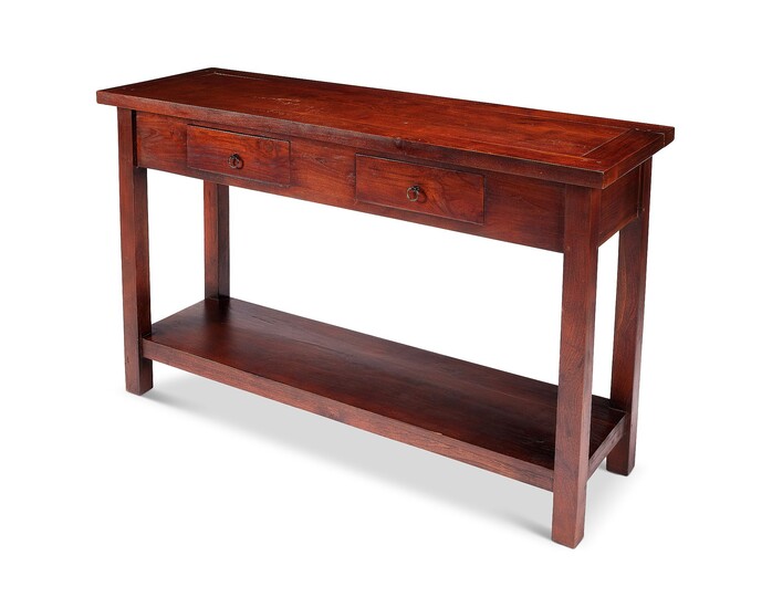 A Chinese style teak side table