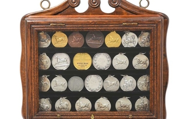 A Collection of Twenty-Six Victorian and Edward VII Silver, Gilt Plate or Bronze Equestrian Medals Twenty-Four Struck by Mappin and Webb, London, Nine With Hallmarks for Birmingham, 1903, 1905, 1906, 1906, 1907, 1908 and 1909