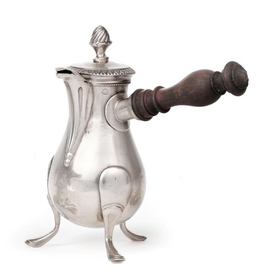 A French Empire Silver Miniature Toy Coffee-Pot, maker's mark indistinct,...