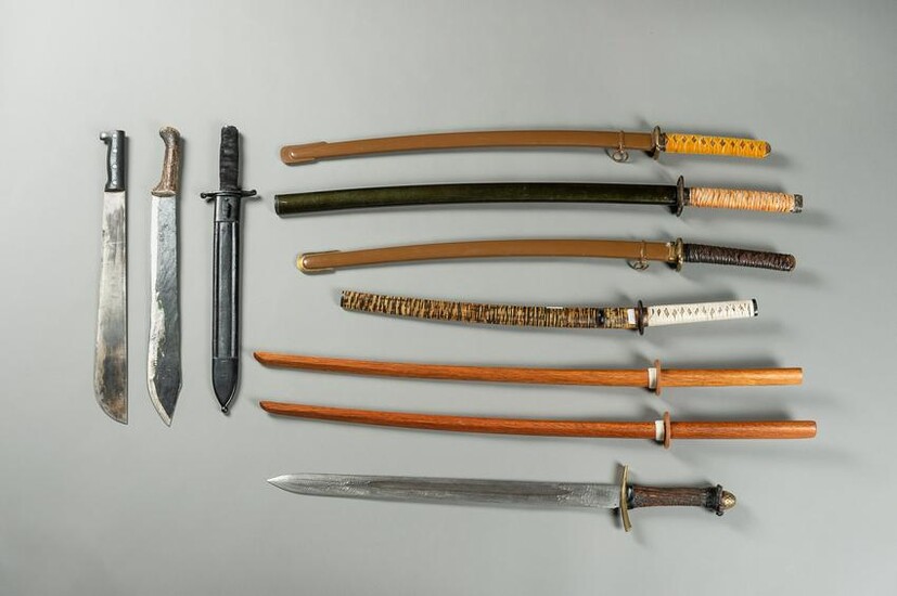 A GROUP OF TEN SWORDS