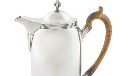 A George III Silver Coffee Pot Height 9 x length over