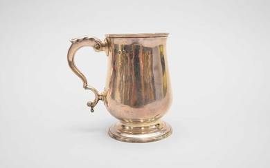 A George III silver baluster mug