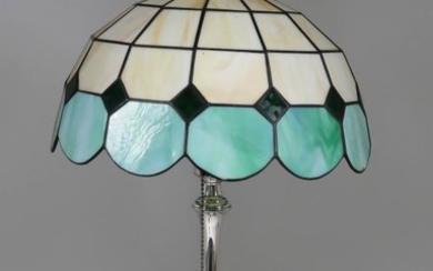 A George V Silver Electric Table Lamp, by Alexander...