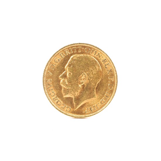 A George V gold full sovereign 1911, 7.9g.