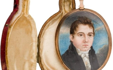 A German miniature portrait, circa 1820