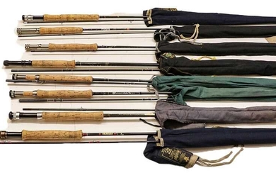 A Group Of Trout Fly Rods