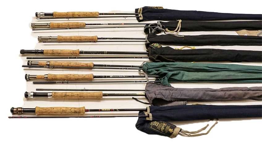 A Group Of Trout Fly Rods