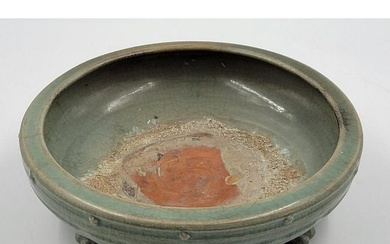 A Large Chinese Porcelain Censer Celadon Glaze Ming Period 1368-1644