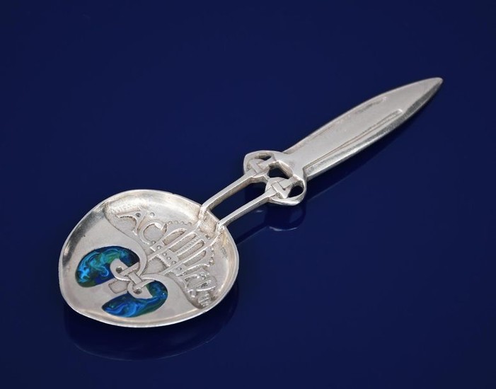 A Liberty & Co Cymric silver Coronation spoon...