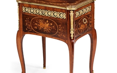A Louis XVI writing table, "Table en chiffonnière", attributed to R Vandercruse Lacroix.