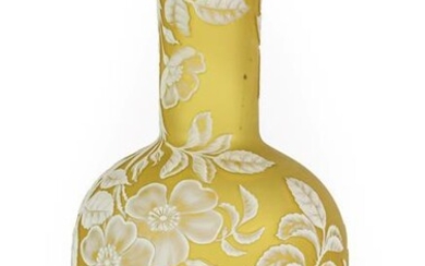 A Thomas Webb & Sons Cameo Glass Bottle Vase, circa...