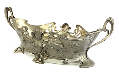 A WMF silver-plated twin-handled centrepiece
