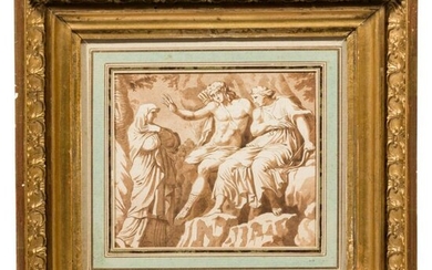 A fine Italian oldmaster drawing depicting Apoll and