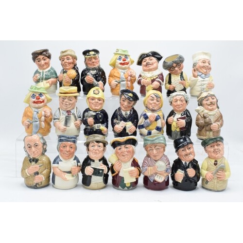 A good collection of Royal Doulton Doultonville Toby jugs to...