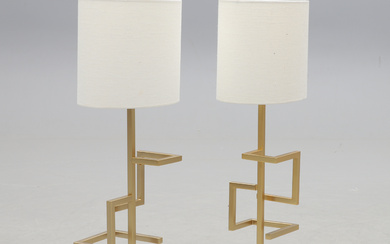 A pair of Italian table lamps, contemporary.