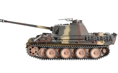 A radio controlled model of a Taigan Panthar tank