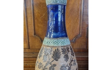 A very large Royal Doulton salt glaze Vase. H 41 cm approx.