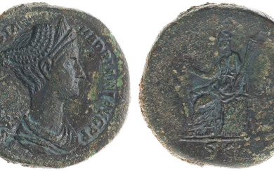AE Sestertius (Rome AD 127-138, 27.07g) - SABINA AVGVSTA HADRIANI...