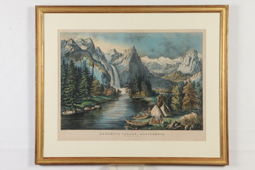 AFTER FANNY PALMER (English / American, 1812-1876). Yosemite Valley--California: "The...
