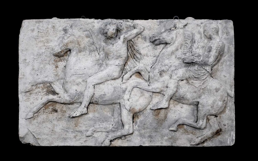 AFTER THE ANTIQUE: A PLASTER RELIEF OF THE PARTHENON FRIEZE (ELGIN MARBLES)