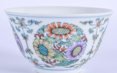 AN EARLY 20TH CENTURY CHINESE DOUCAI PORCELAIN TEABOWL
