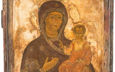 AN ICON SHOWING THE SMOLENSKAYA MOTHER OF GOD Russian