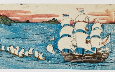 ANONYMOUS, EDO PERIOD, 19TH CENTURY | DUTCH SHIPS (ORANDA-SEN)