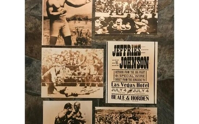 African American History, Jack Johnson Boxing Photo