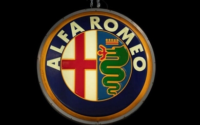 Alfa Romeo Double-Sided Illuminated Dealership Sign