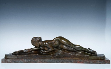 Amedeo Gennarelli, Large Original Art Deco Bronze, Signed