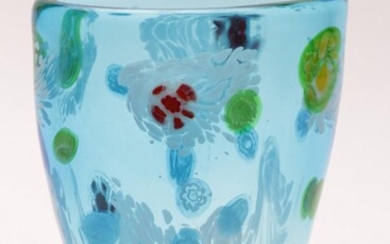 An Art Glass Millefiori Vase H: 18cm