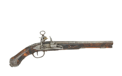 An Italian 60-Bore Roman-Lock Belt Pistol Mid-18th Century