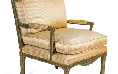 An Italian Neoclassical Style Painted Armchair Height