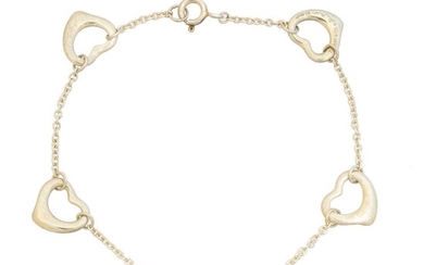 An 'Open Heart' bracelet by Elsa Peretti for Tiffany & Co.