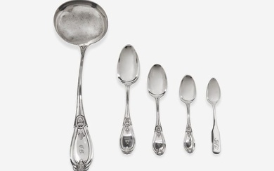 An assembled collection of sterling silver flatware, Henry Hebbard for Tiffany & Co. and Tiffany &