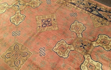 Antique Oushak Carpet 8'9'' X 9'7''