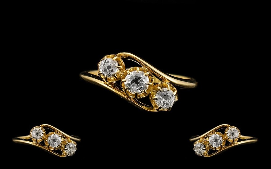 Antique Period - Attractive and Superb Quality 18ct Gold 3 S...