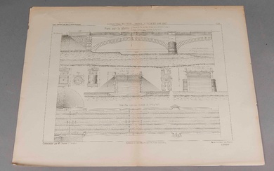 [Architecture] Ensemble de deux porte-folios contenant des planches d'architecture provenant de l'Ecole Centrale des Arts...