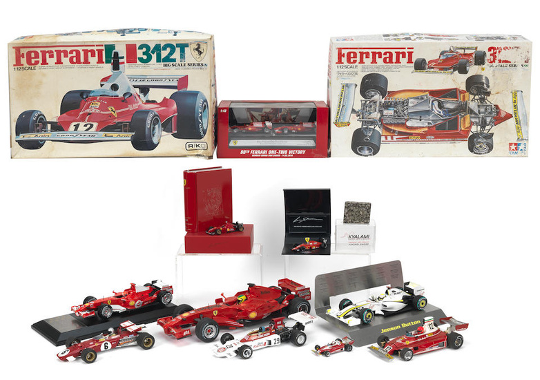 Assorted Formula 1 model cars