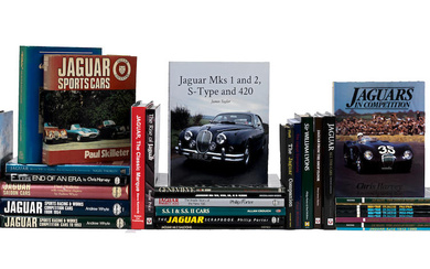 Assorted books relating to Jaguar cars