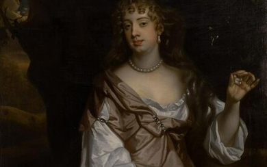 Attributed to Sir Peter Lely Portrait of a Lady Holding