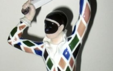 B+G Porcelain Figurine of Harlequin
