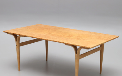 BRUNO MATHSSON. A masurbjörk coffee table, by Karl Mathsson Värnamo, 1971.