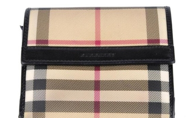 BURBERRY - a House Check wallet. Featuring maker's