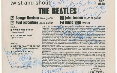 Beatles Signed 45 RPM Record