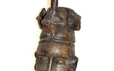 Benin Style Bronze Tribesman